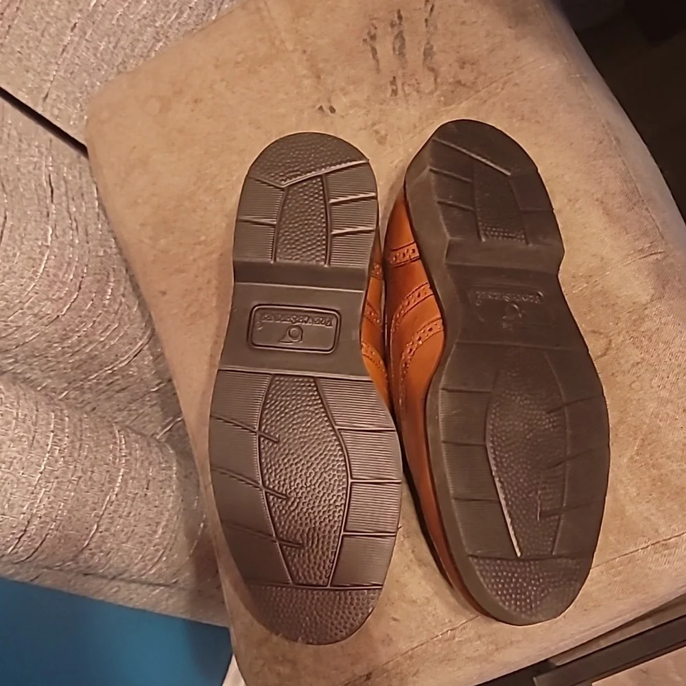 VINTAGE FRENCH SHRINER ST. LOUIS LEATHER DRESS SHOES Size 7m - Picture 7 of 8